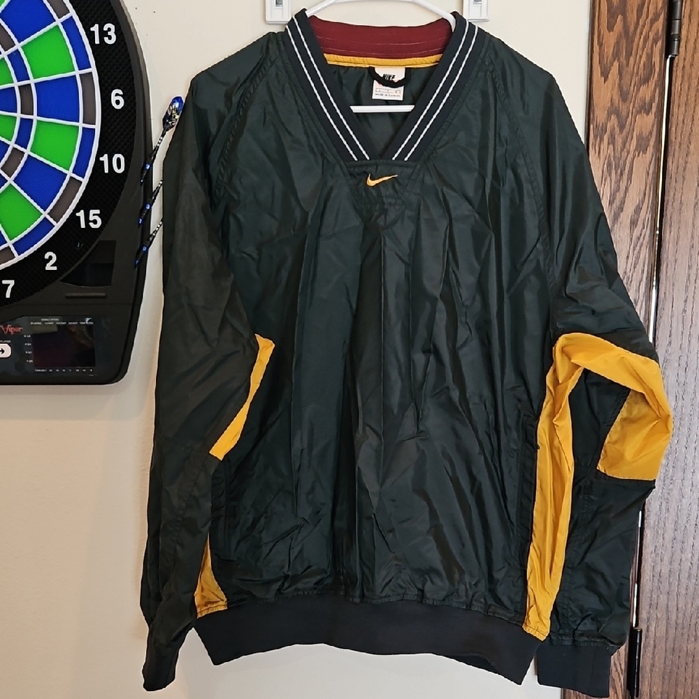 Nike Men's Green and Yellow Jacket